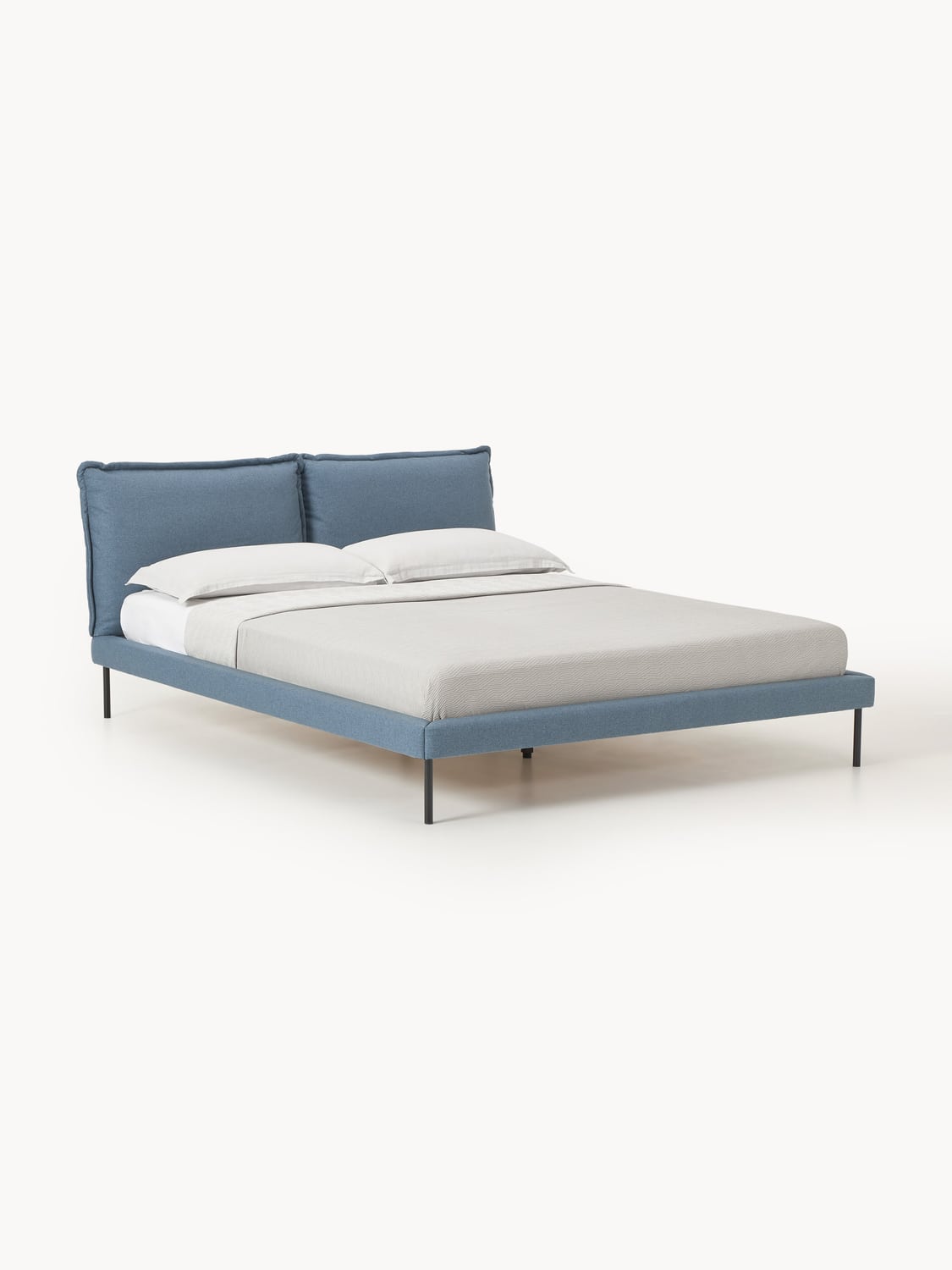 Amelia Upholstered Bed — Lilac