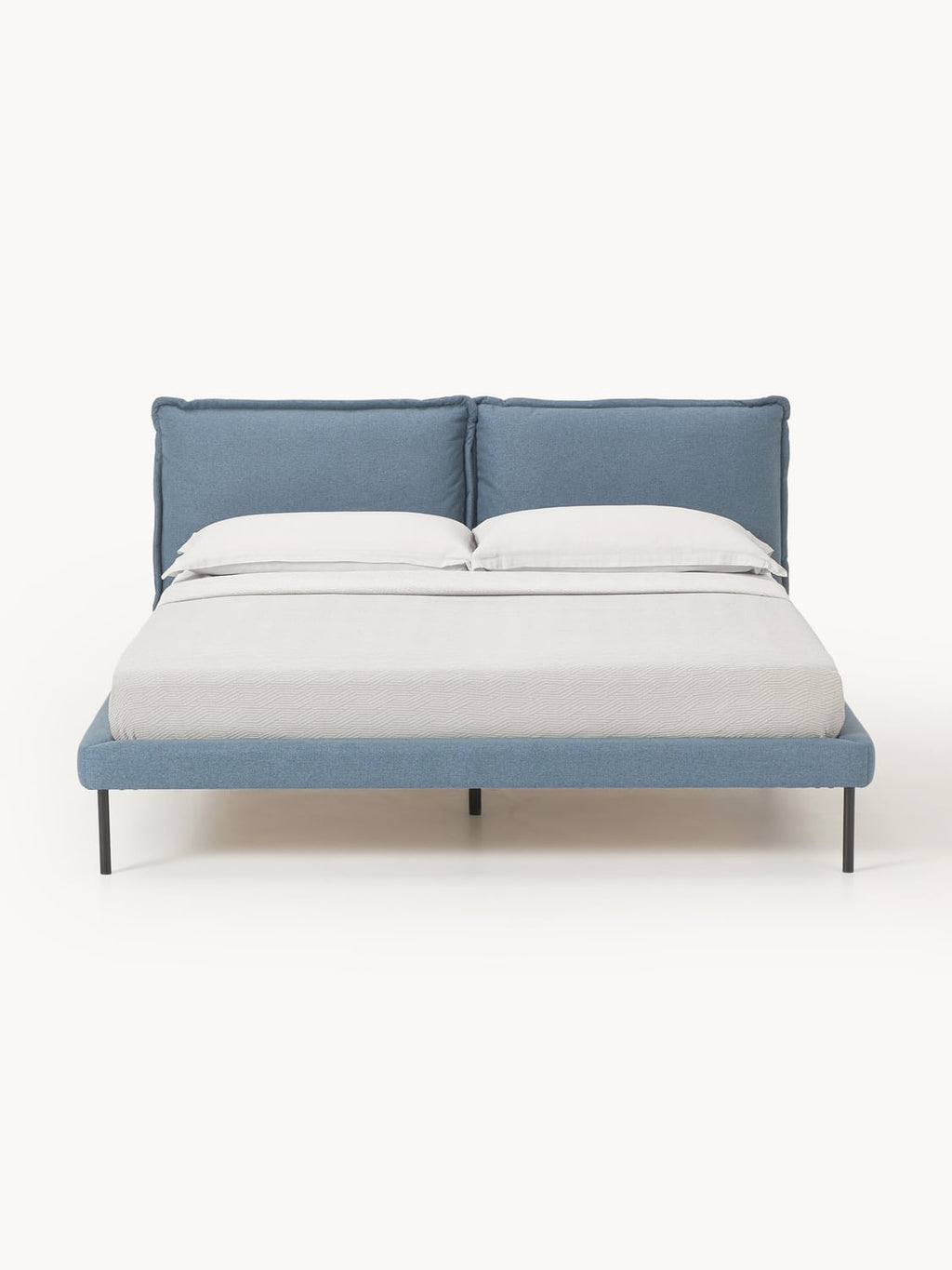 Amelia Upholstered Bed — Lilac