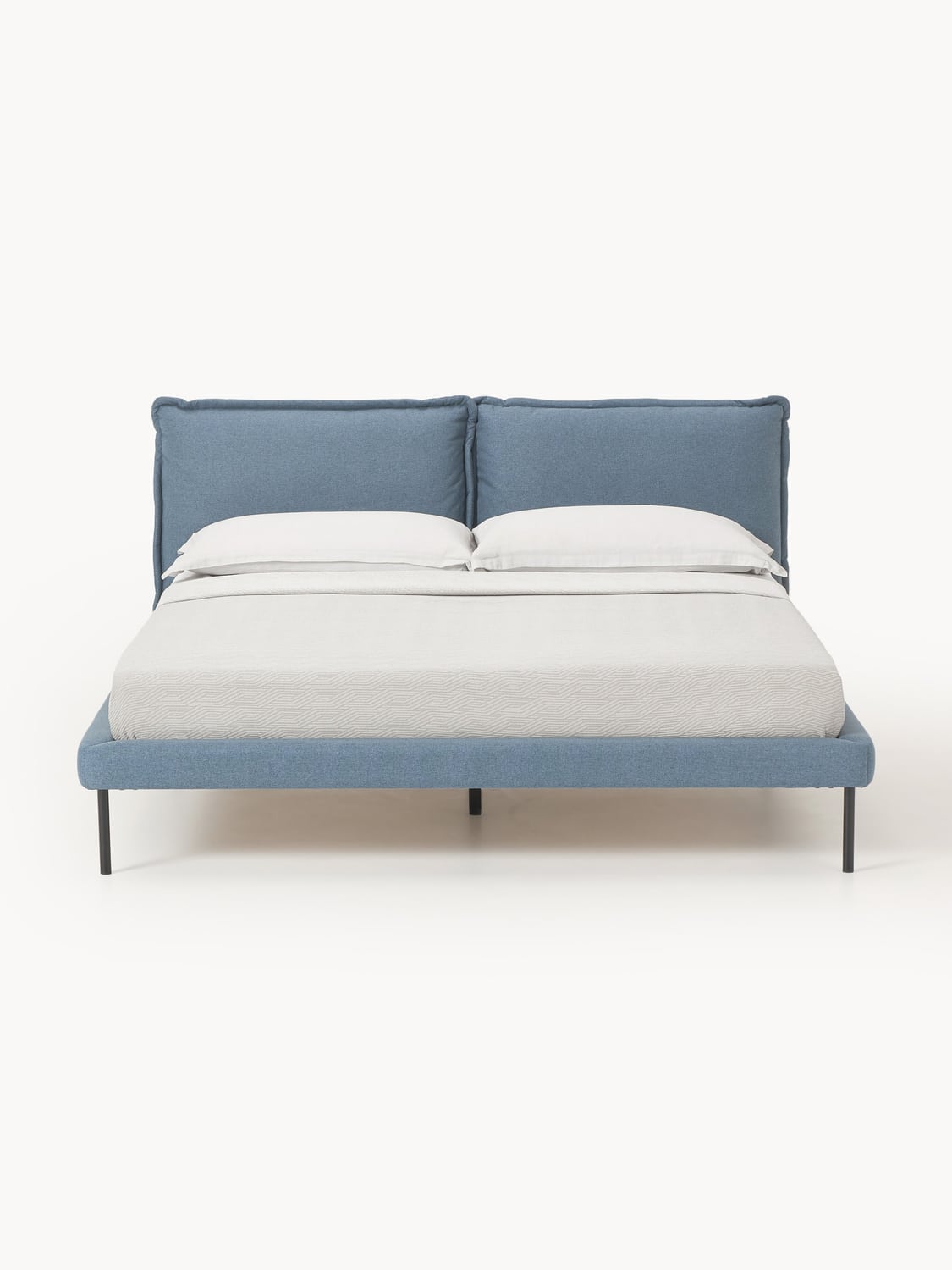 Amelia Upholstered Bed — Lilac