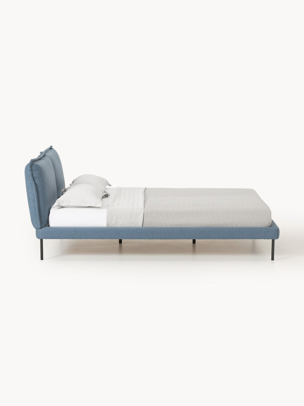 Amelia Upholstered Bed — Lilac