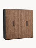 Simone Modular Hinged-Door Wardrobe, 200 cm Width, in various sizes — Olive