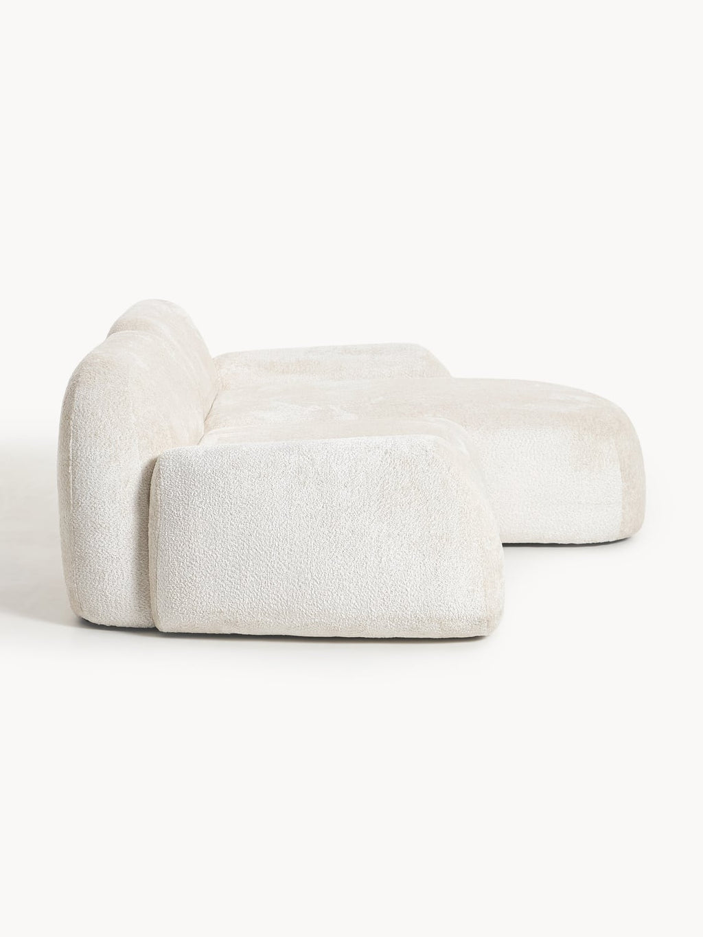 Wolke Modular Teddy Bouclé Corner Sofa (3-seater) — Off-White