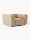 Lena Bouclé Lounge Chair — Warm Grey