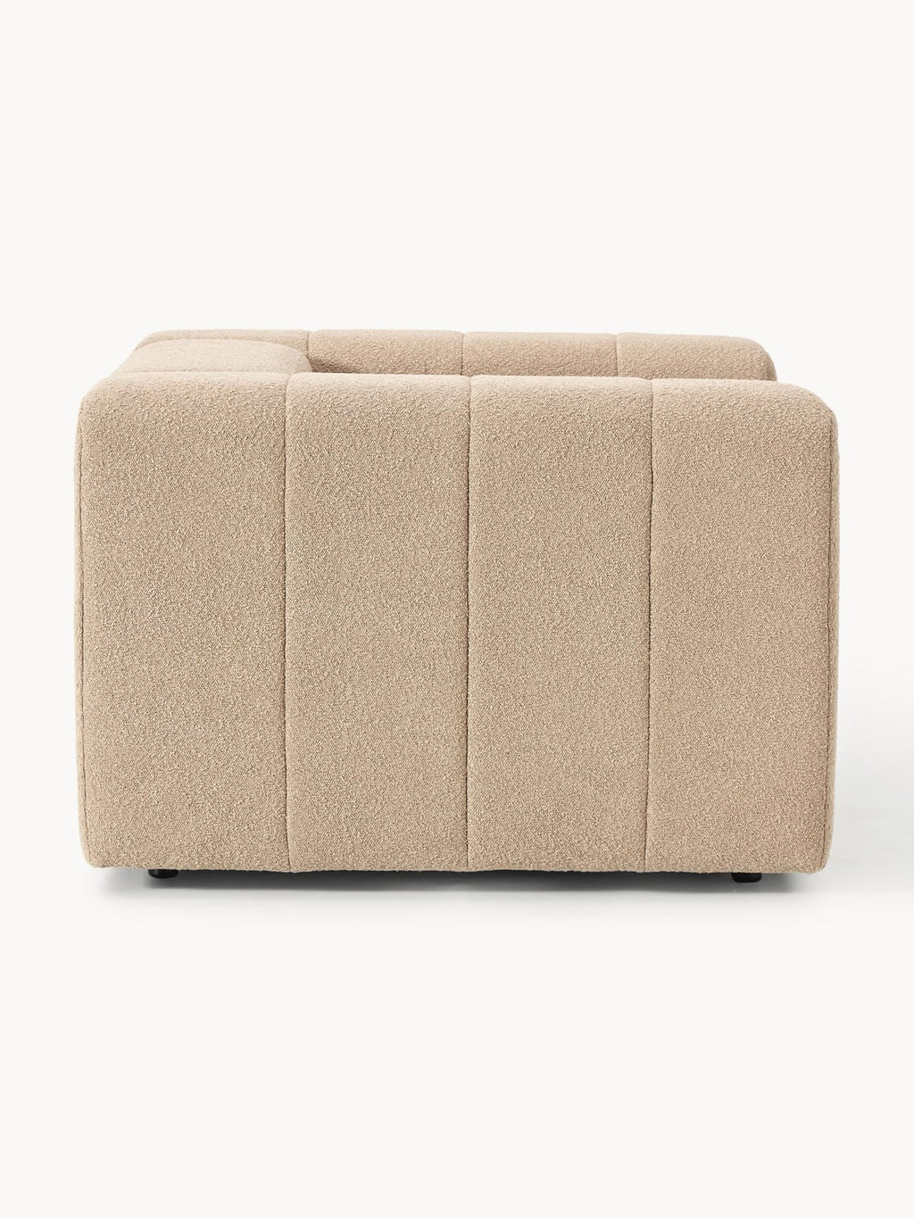 Lena Bouclé Lounge Chair — Warm Grey