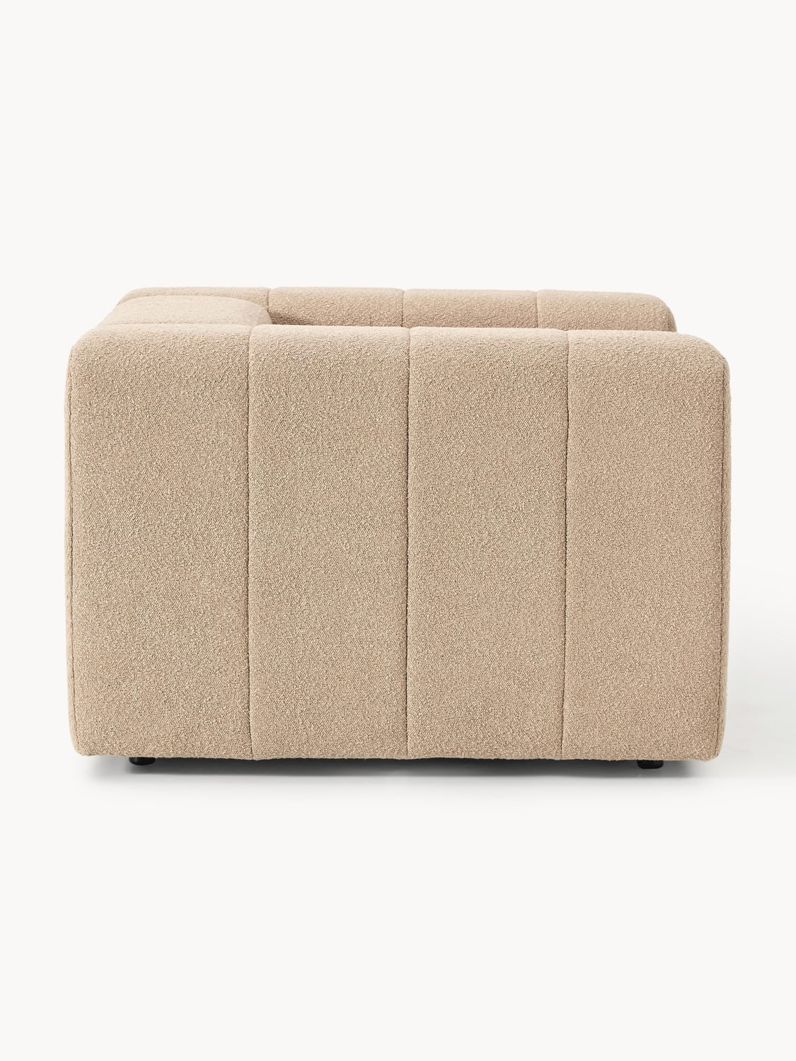 Lena Bouclé Lounge Chair — Warm Grey