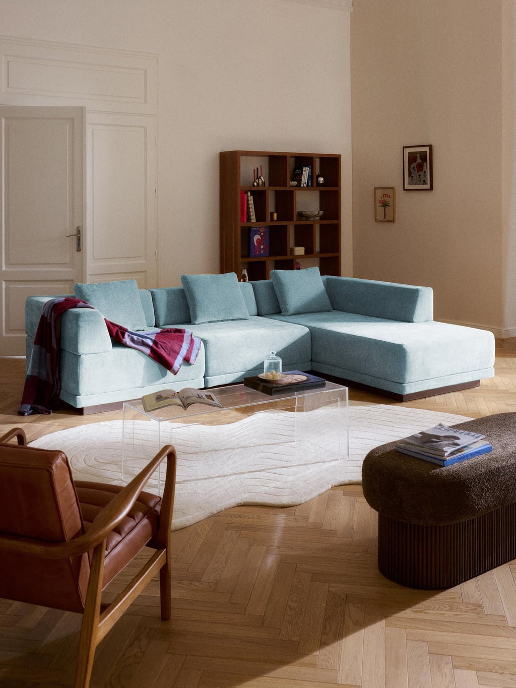 Colin Ottoman Corner Module — Lilac