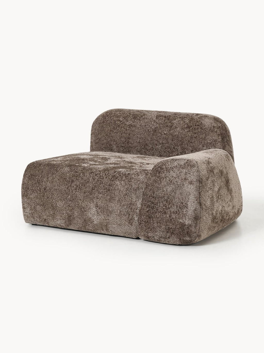 Wolke Teddy Bouclé Corner Module — Dark Grey