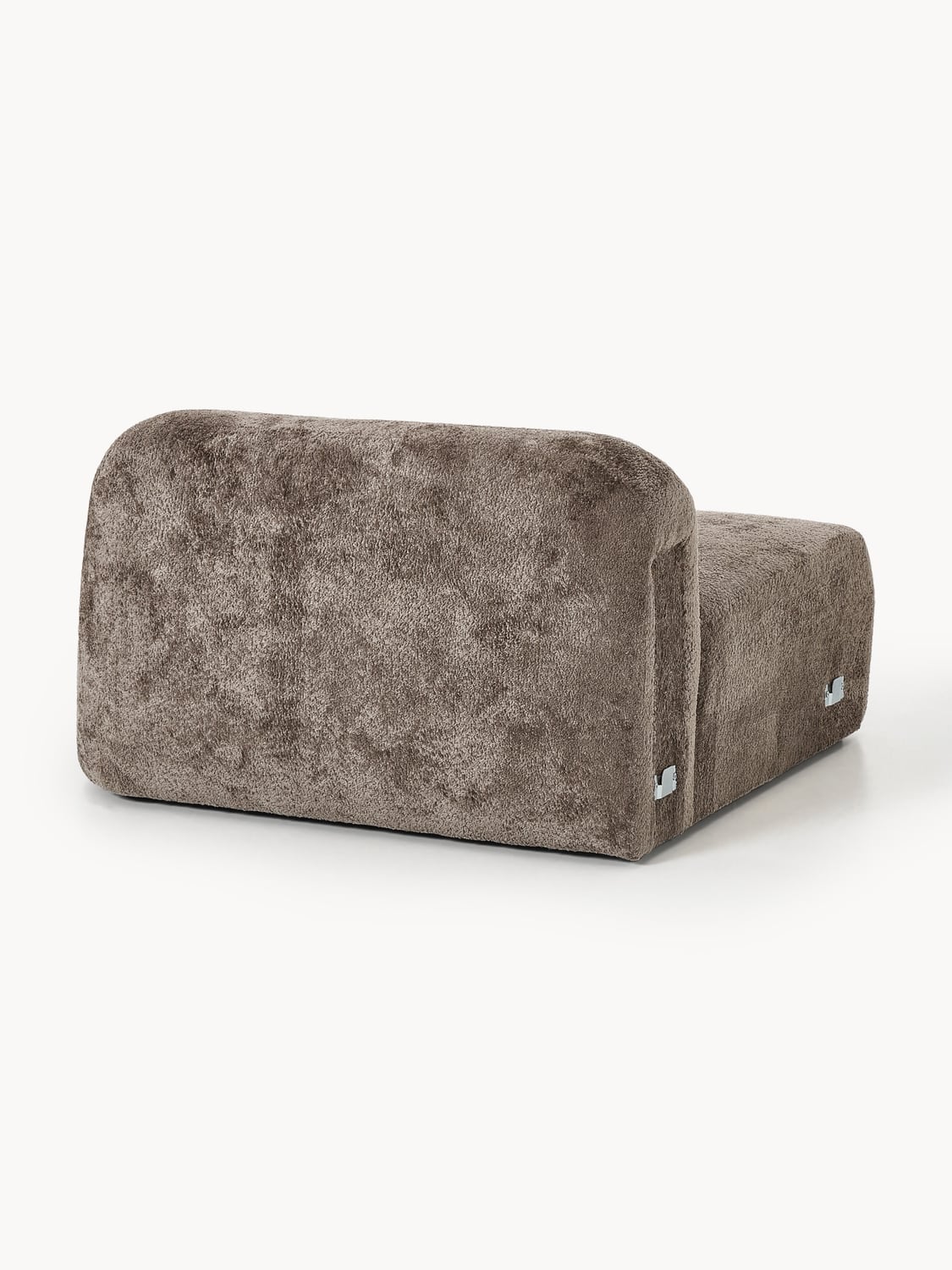 Wolke Teddy Bouclé Corner Module — Dark Grey