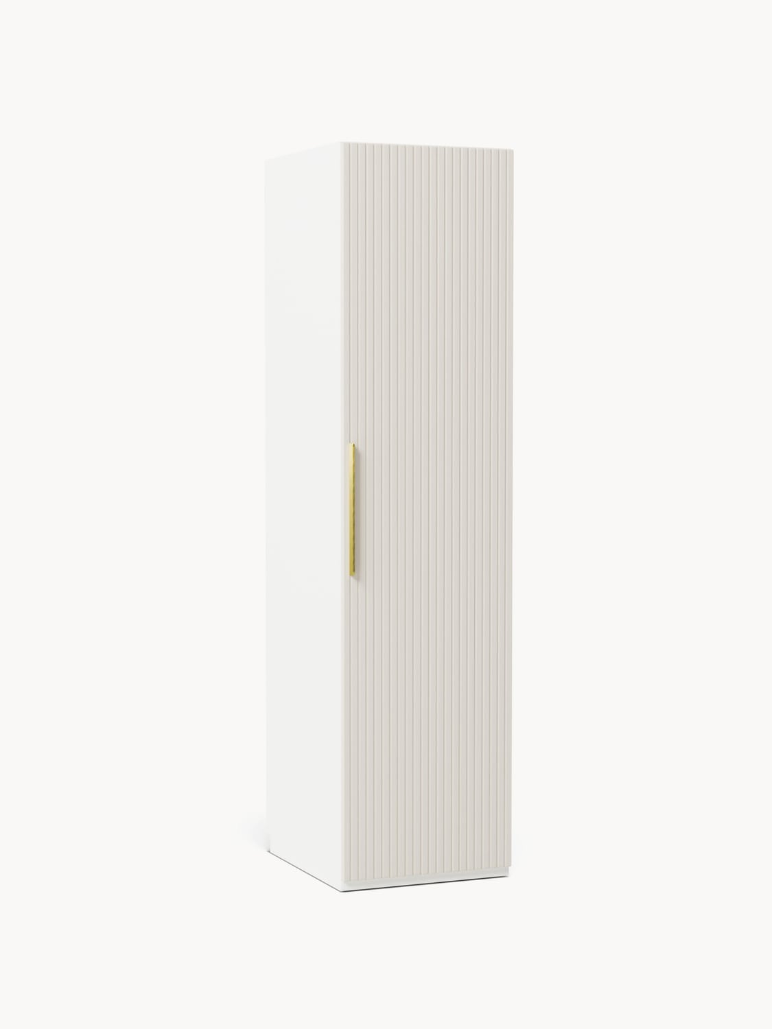 Simone Modular Hinged-Door Wardrobe, 50 cm Width, in various sizes — Off-White