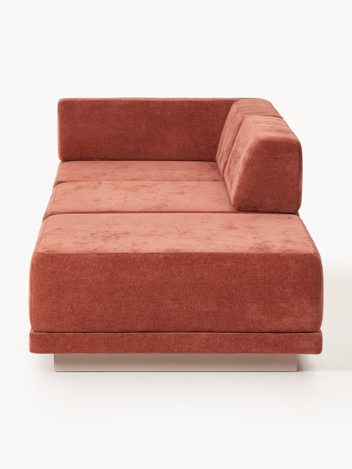 Colin Modular Sofa (4-seater) with Ottoman — Terracotta