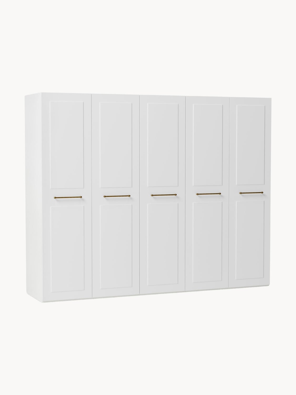 Charlotte Modular Hinged-Door Wardrobe, 300 cm Width, in various sizes