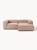 Lennon Modular Corner Sofa (2-seater) in Linen Blend — Warm Grey