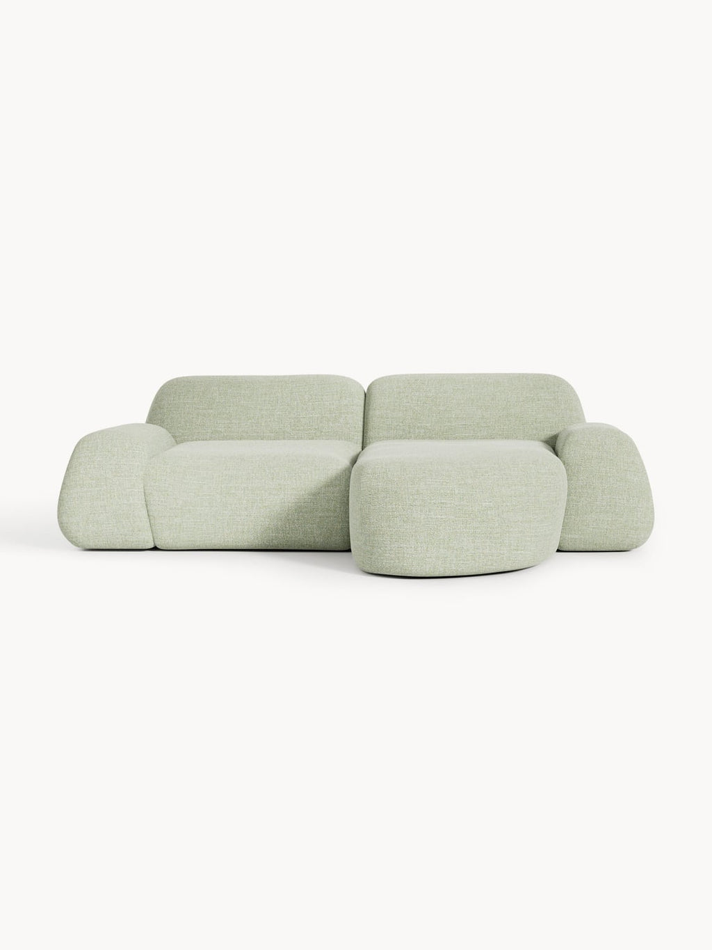 Wolke Modular Bouclé Corner Sofa (3-seater) — Oatmeal