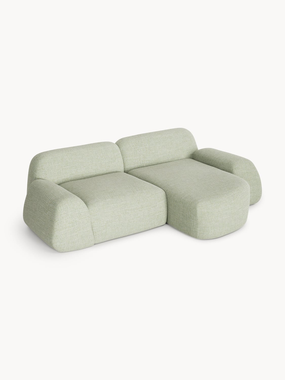 Wolke Modular Bouclé Corner Sofa (3-seater) — Oatmeal