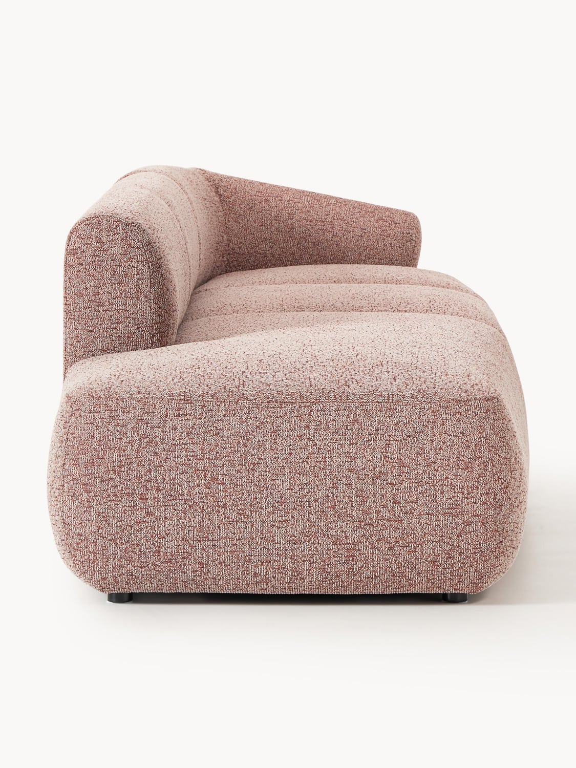 Sofia Modular Bouclé-Chaise (2-seater) — Warm Grey