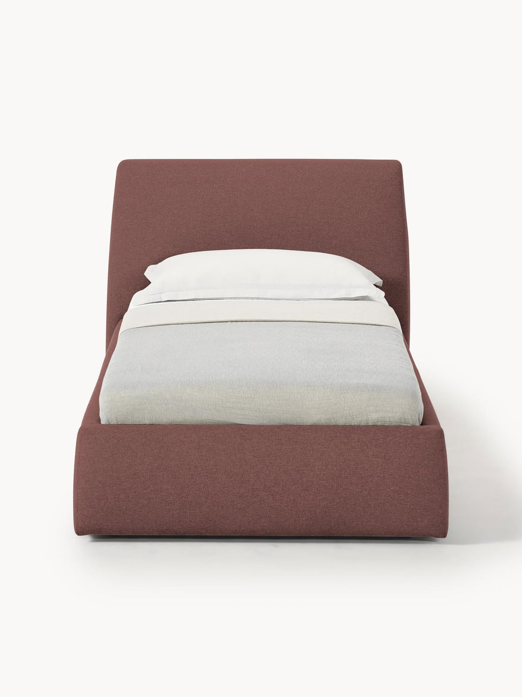 Cloud Single Bed — Warm Grey