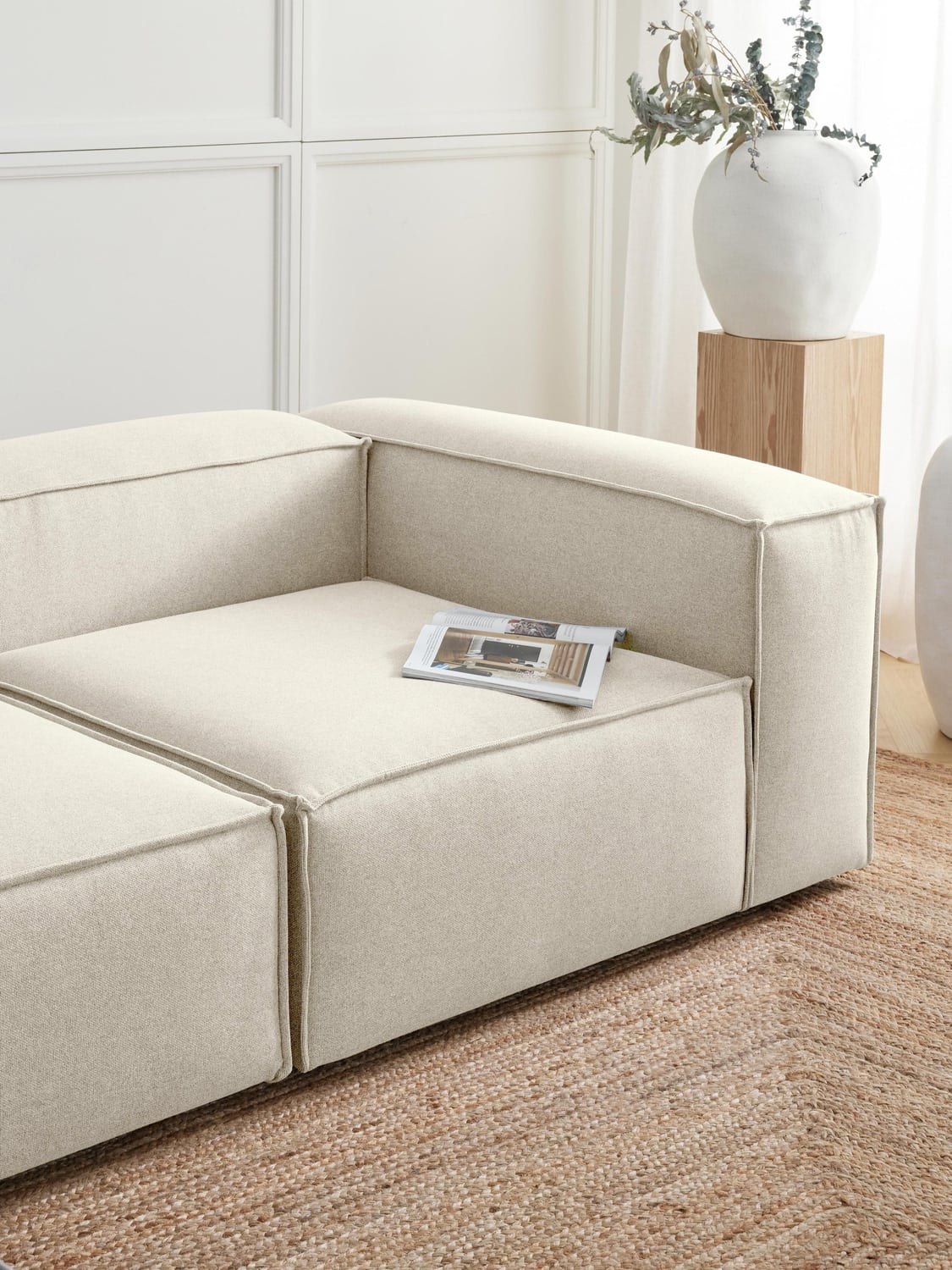Lennon Corner Module — Light Grey