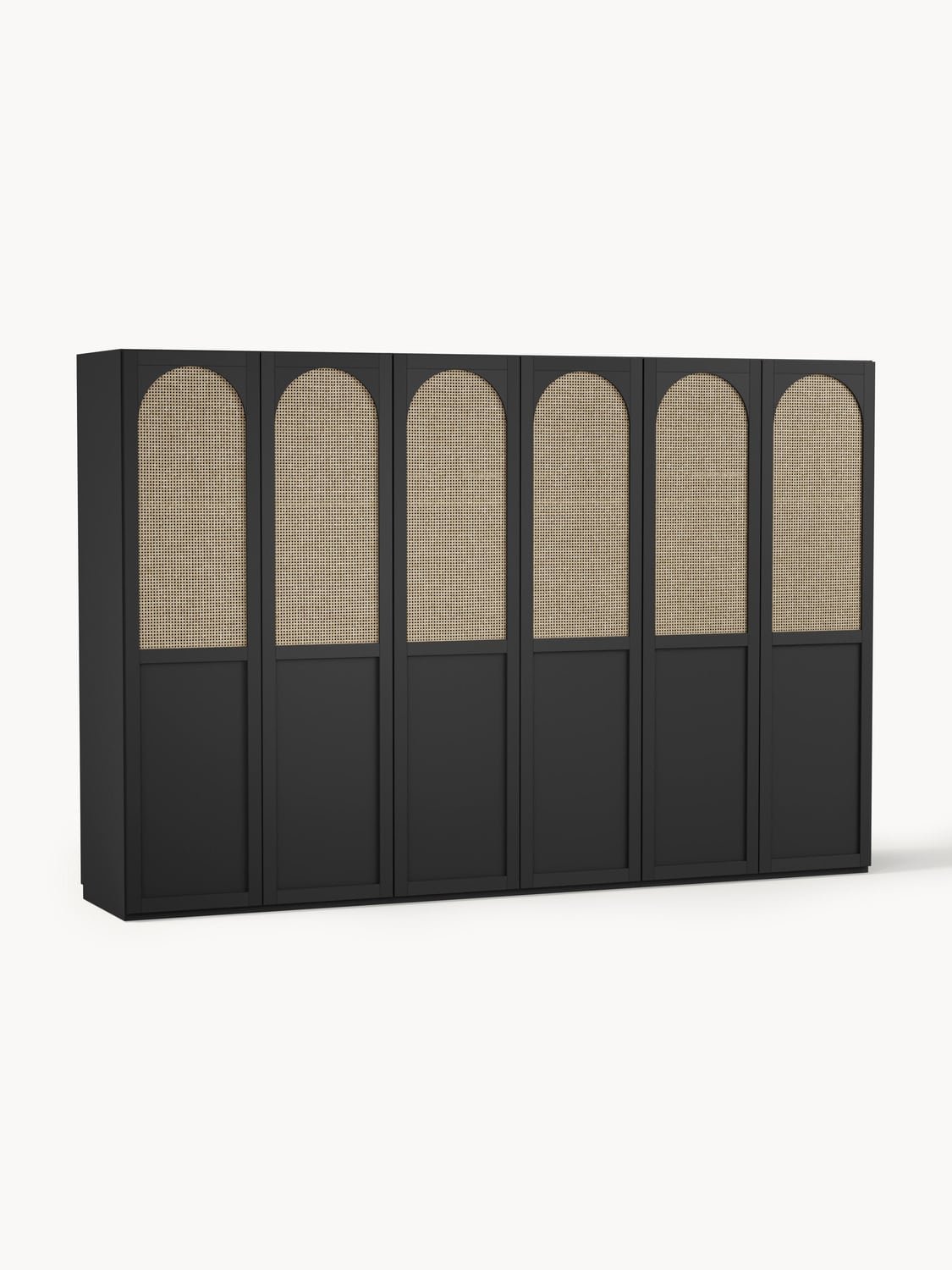 Jeanne Modular Hinged-Door Wardrobe, 300 cm Width, in various sizes