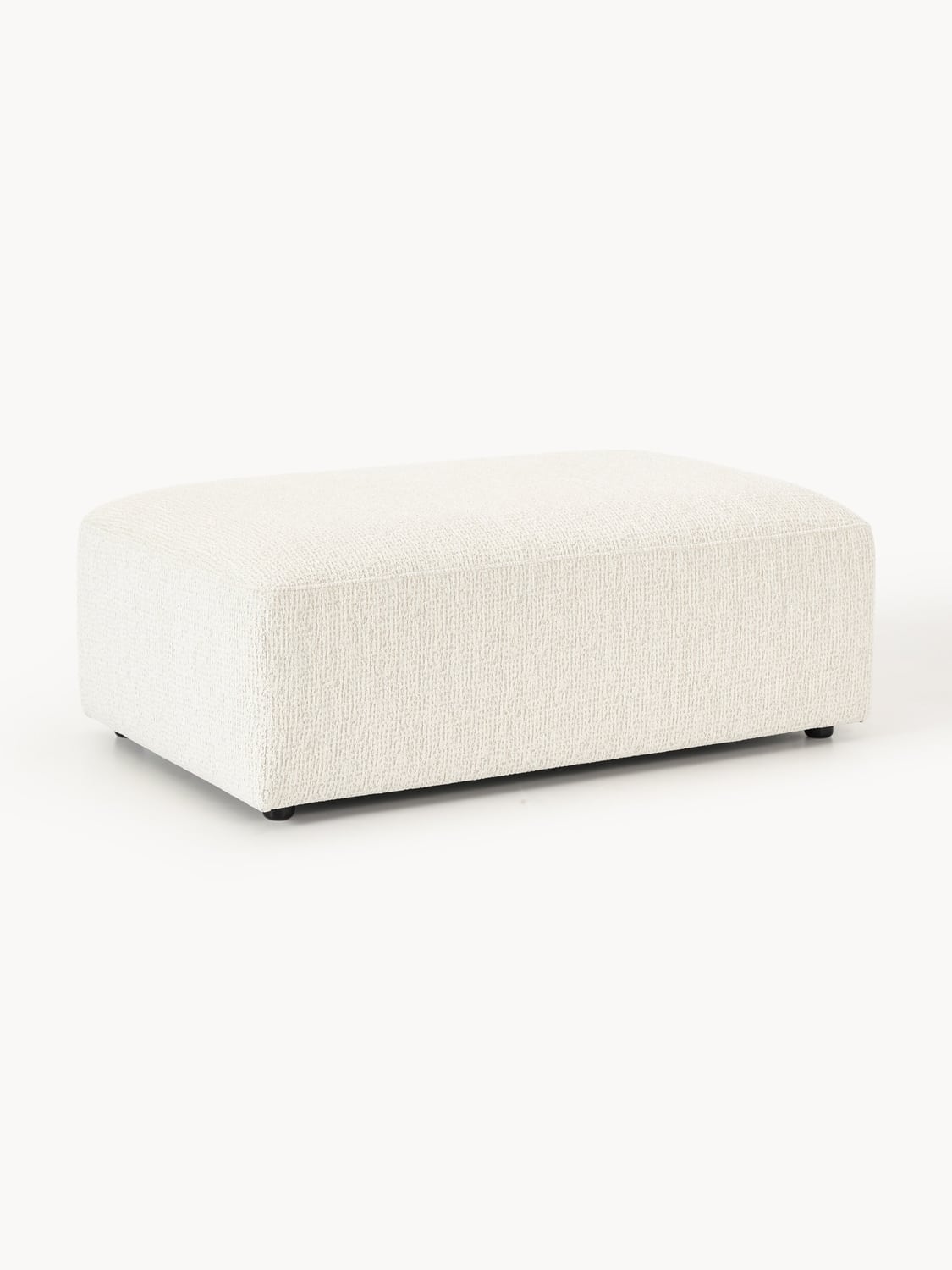 Melva XL Sofa Ottoman, B 116 x T 72 cm — Ivory