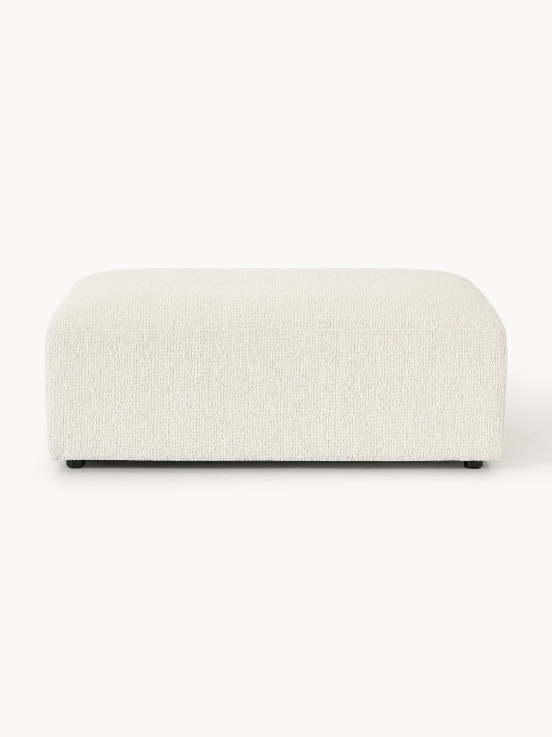 Melva XL Sofa Ottoman, B 116 x T 72 cm — Ivory