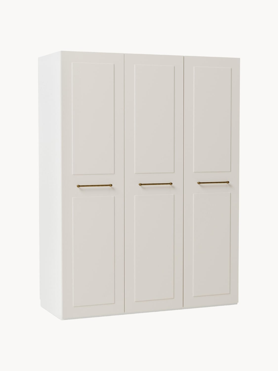 Charlotte Modular Hinged-Door Wardrobe, 150 cm Width, in various sizes — Light Grey