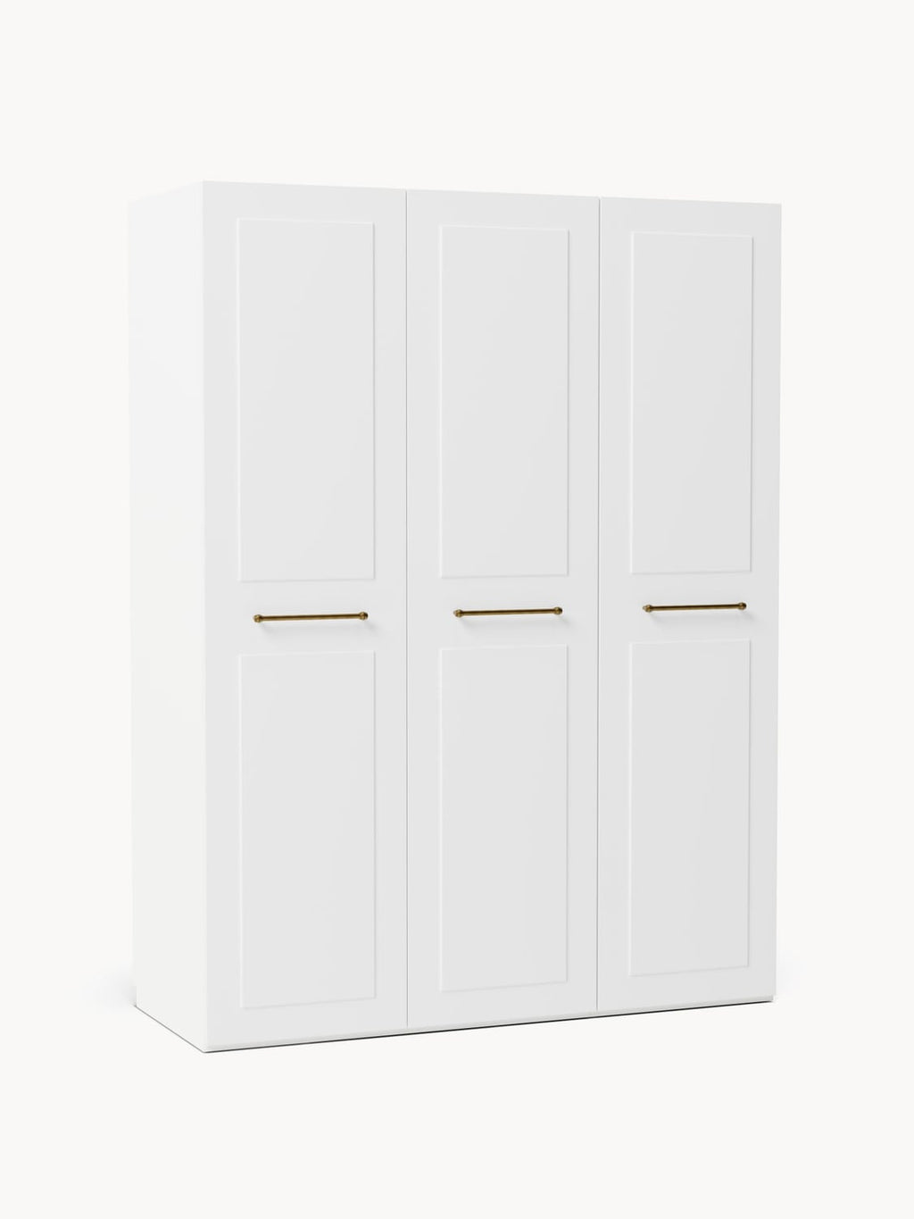 Charlotte Modular Hinged-Door Wardrobe, 150 cm Width, in various sizes — Off-White