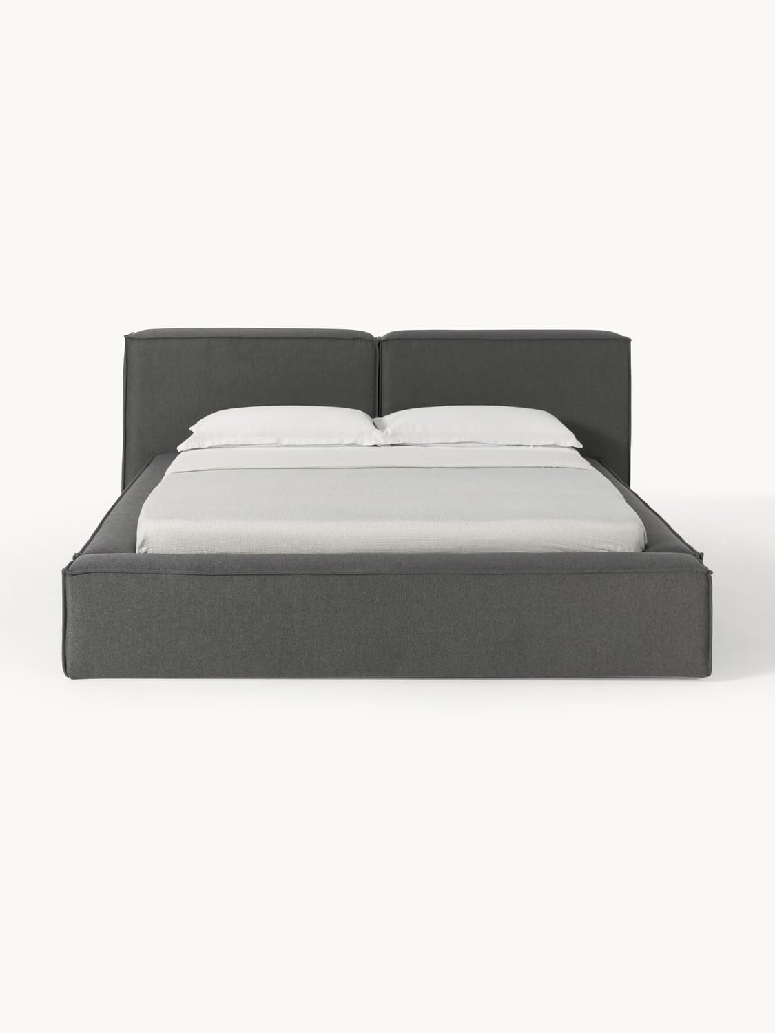 Lennon Upholstered Bed — Taupe