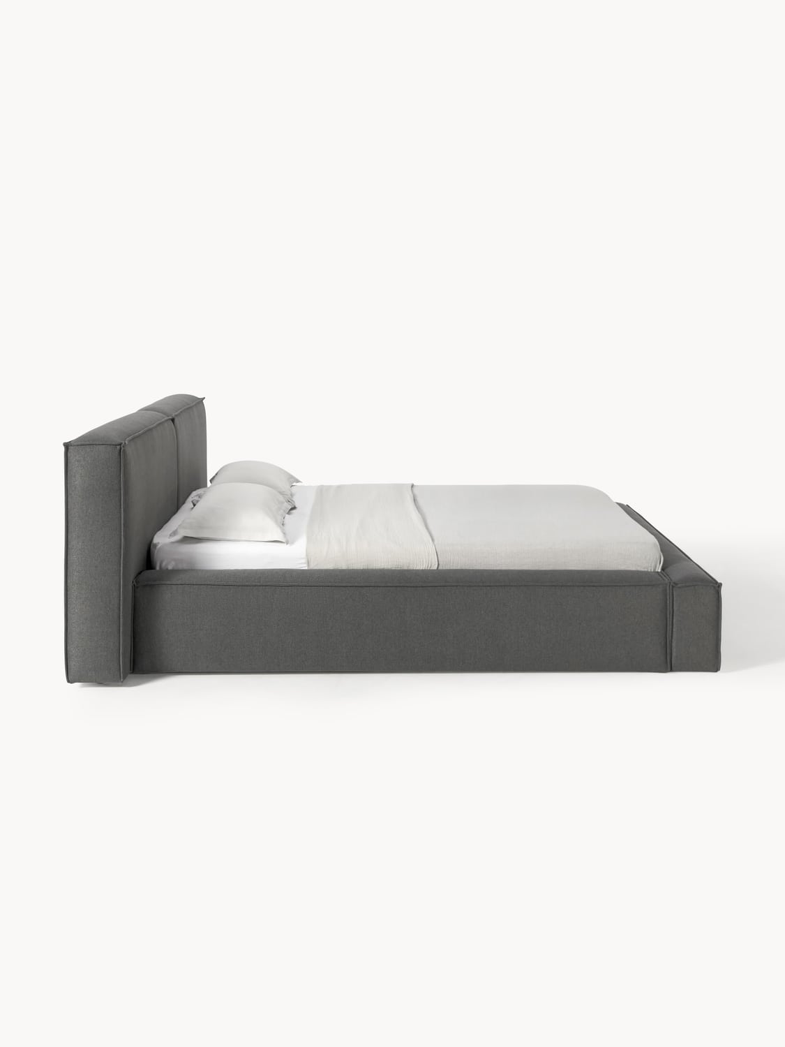 Lennon Upholstered Bed — Taupe