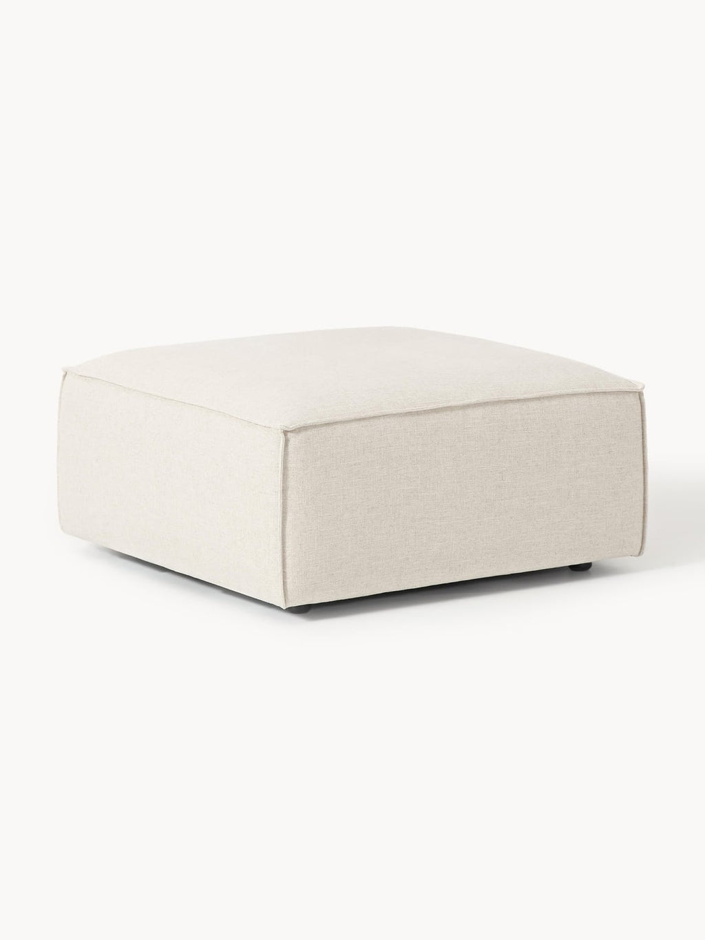 Lennon Sofa Ottoman in Linen Blend — Off-White