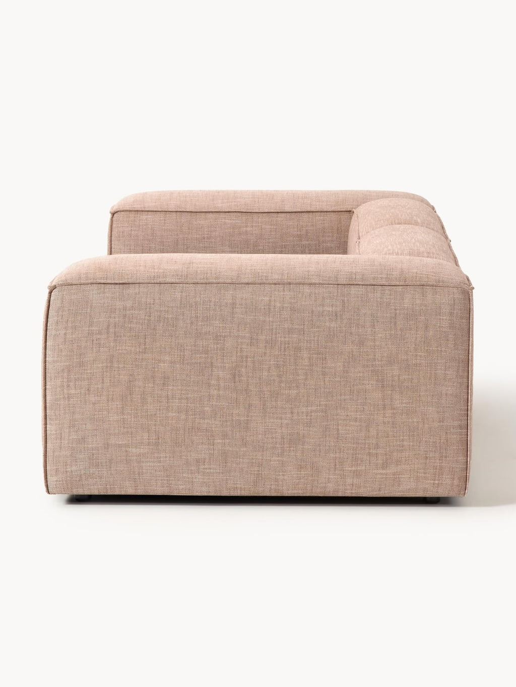 Lennon Modular Sofa (3-seater) in Linen Blend — Pink