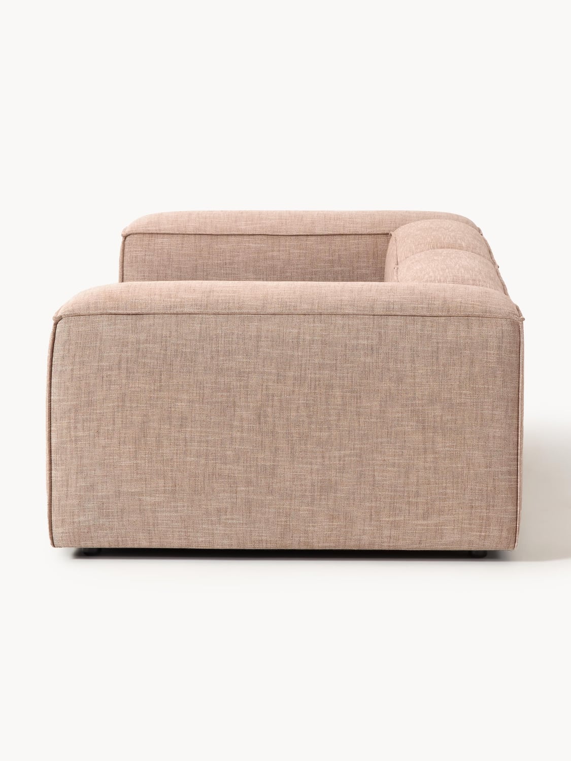 Lennon Modular Sofa (3-seater) in Linen Blend — Pink