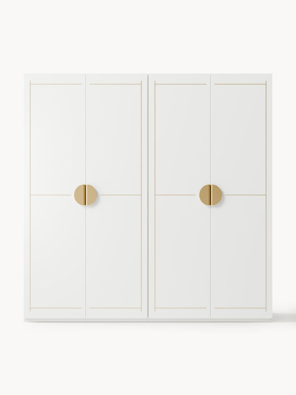 Denise Modular Hinged-Door Wardrobe, 200 cm Width, in various sizes