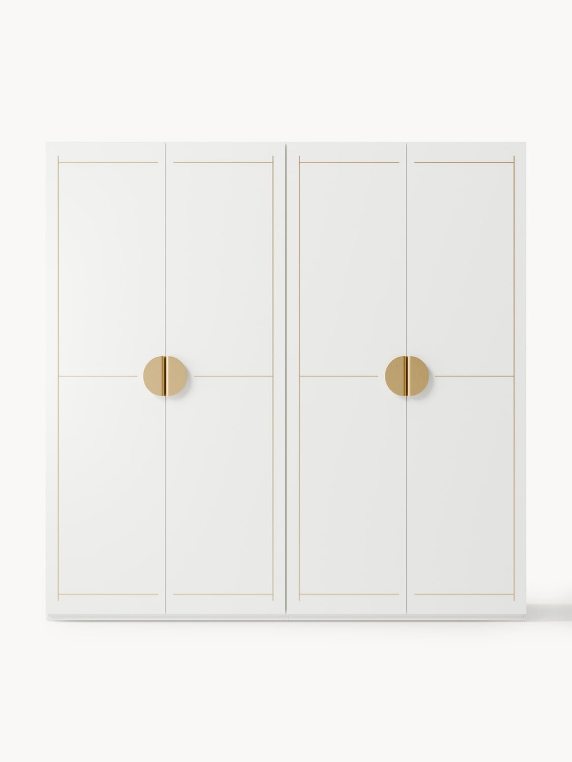 Denise Modular Hinged-Door Wardrobe, 200 cm Width, in various sizes