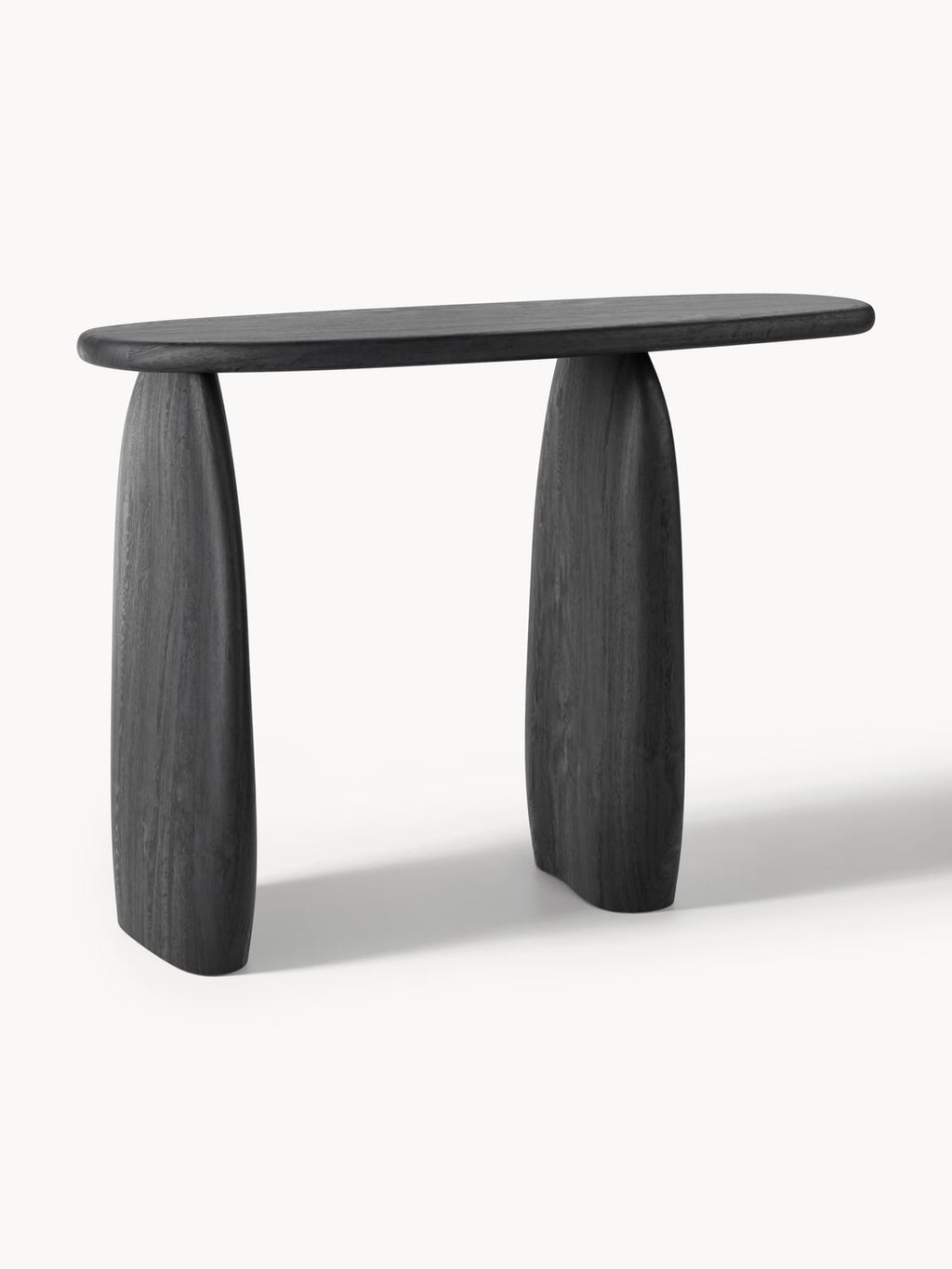 Pamuk Console Table in Mango Wood — Slate Grey