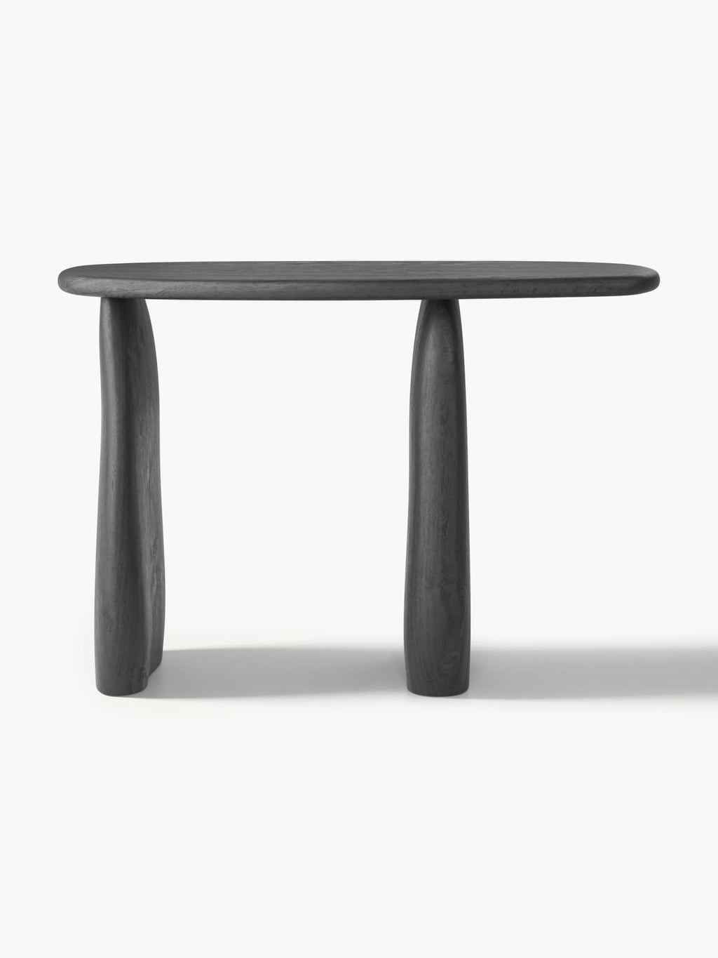 Pamuk Console Table in Mango Wood — Slate Grey