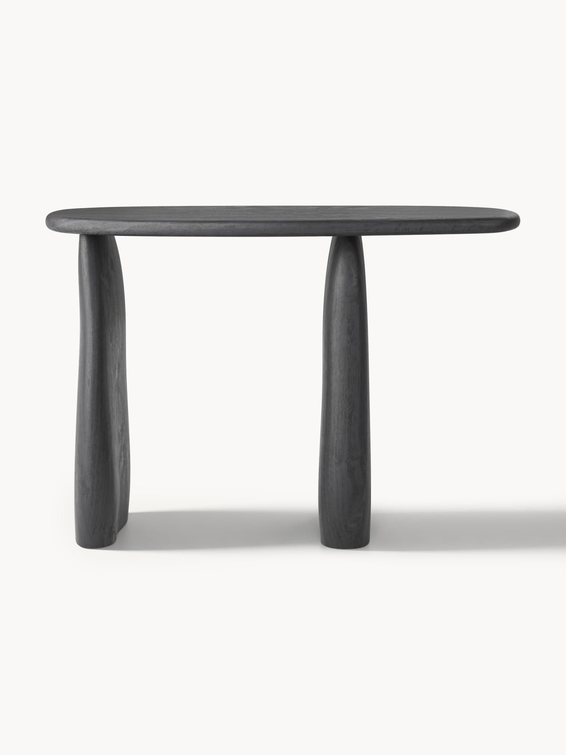 Pamuk Console Table in Mango Wood — Slate Grey