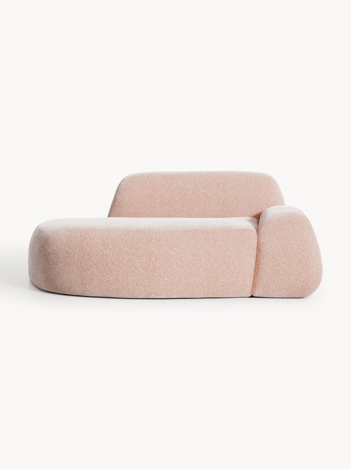 Wolke Sofa (2-seater) with Chaise Longue — Rose