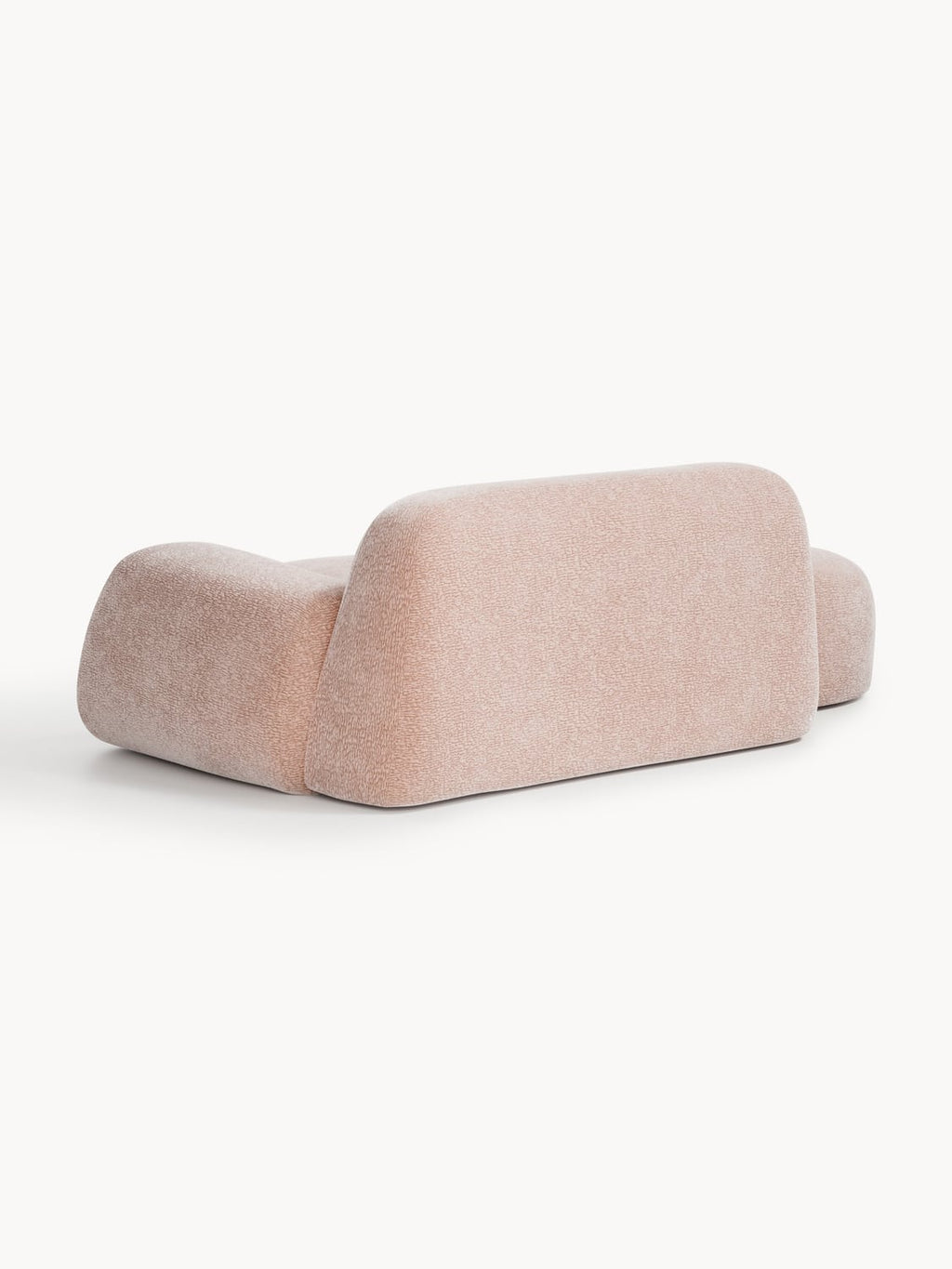 Wolke Sofa (2-seater) with Chaise Longue — Rose