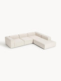 Lennon Modular XL Corner Sofa (4-seater) in Linen Blend — Off-White