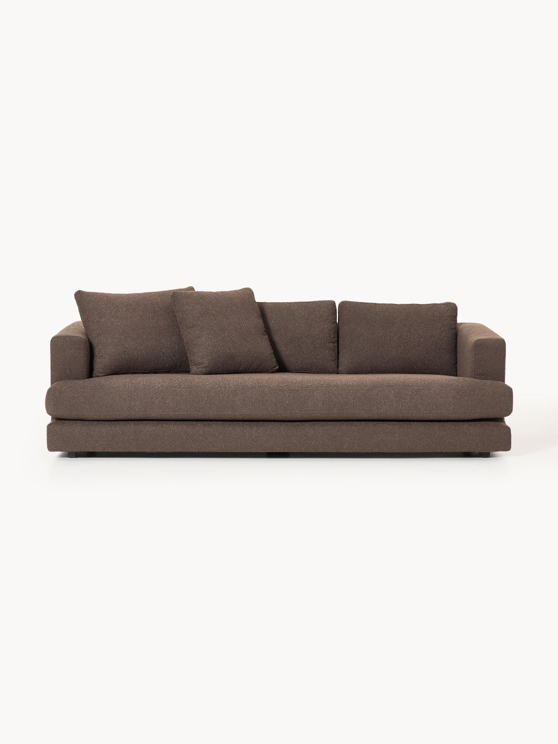 Tribeca Bouclé Sofa (3-seater) — Brown