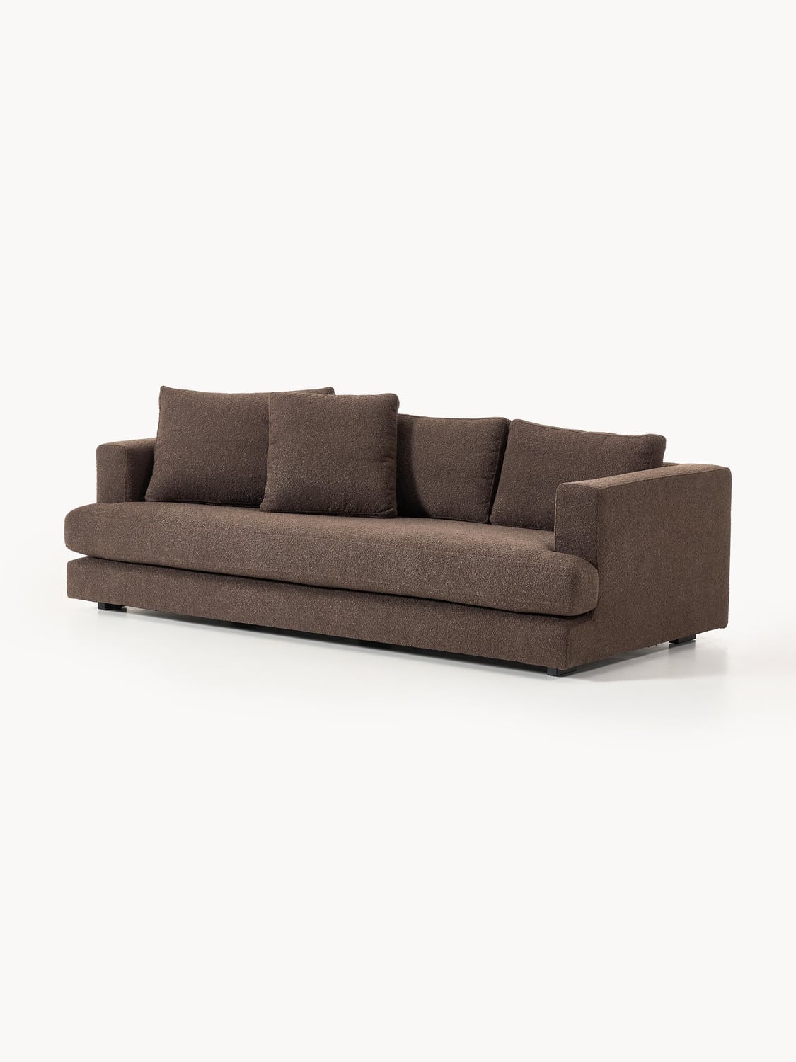 Tribeca Bouclé Sofa (3-seater) — Brown
