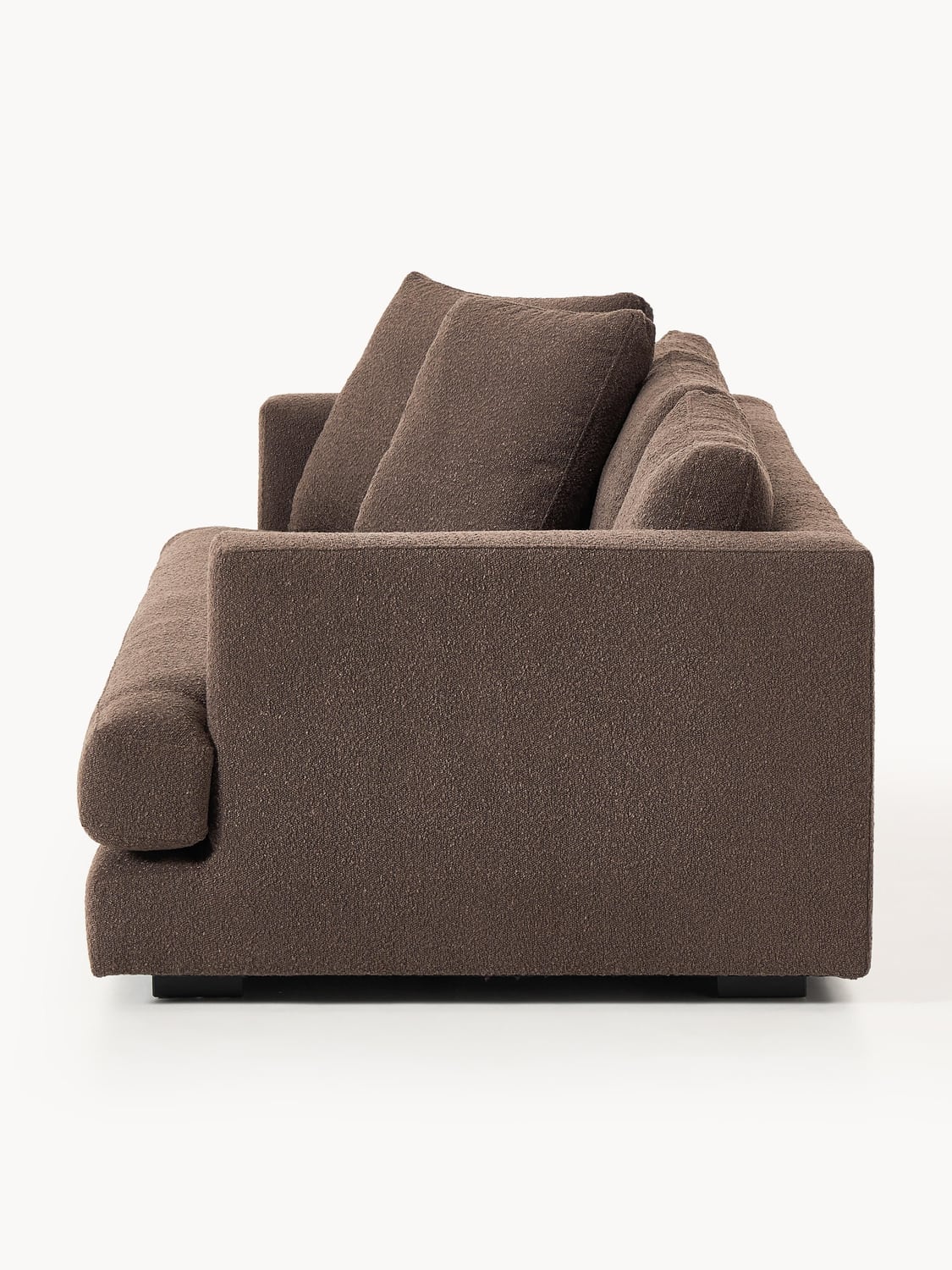 Tribeca Bouclé Sofa (3-seater) — Brown