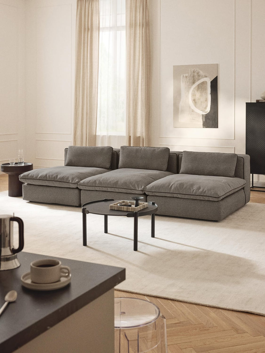 Felix Modular XL Sofa (3-seater) — Dark Grey