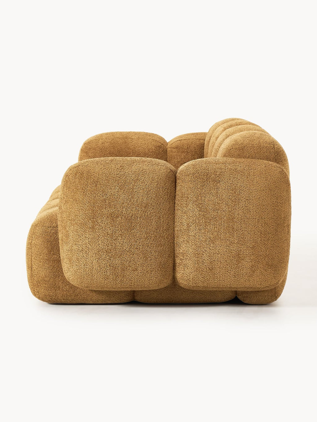 Tayla Modular Sofa (3-seater) in Teddy Bouclé — Ochre