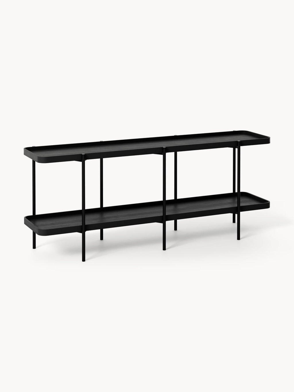 Renee Low Wooden Shelving Unit — Mushroom