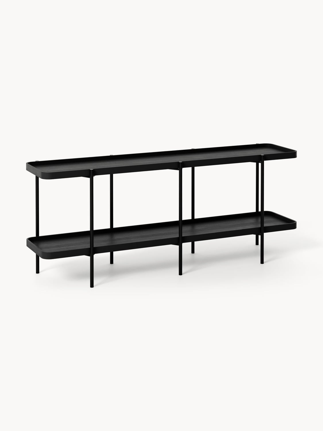 Renee Low Wooden Shelving Unit — Mushroom