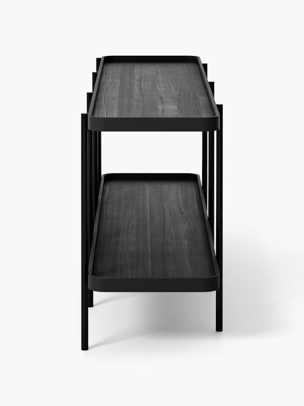Renee Low Wooden Shelving Unit — Mushroom