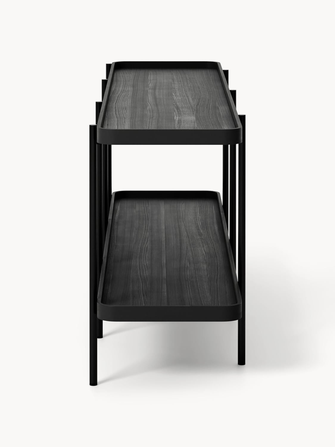 Renee Low Wooden Shelving Unit — Mushroom