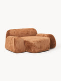 Wolke XL Lounge Chair in Teddy Bouclé — Terracotta