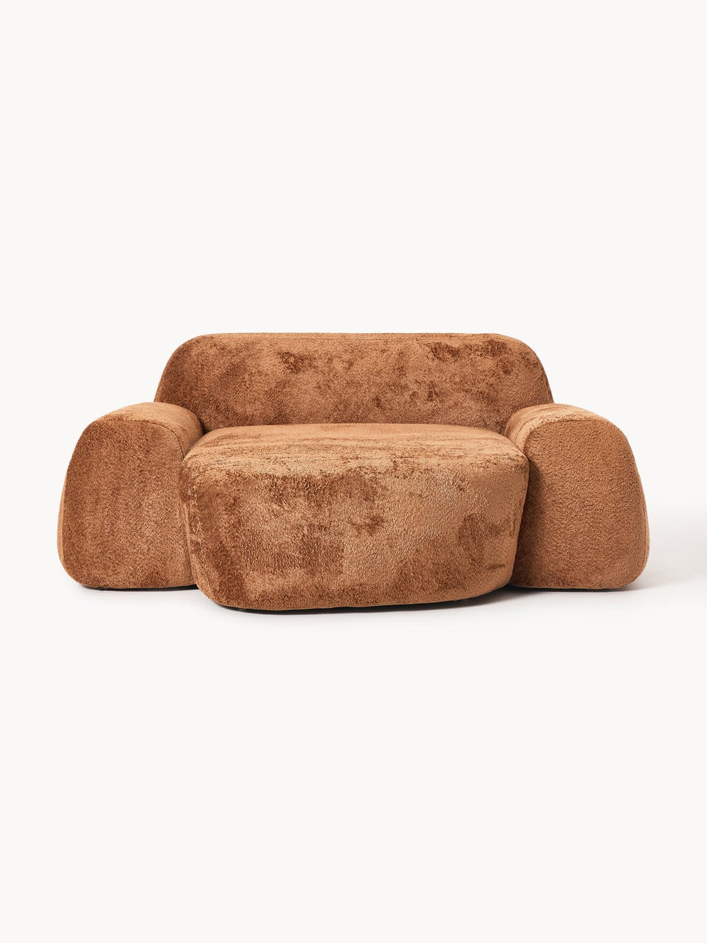 Wolke XL Lounge Chair in Teddy Bouclé — Terracotta